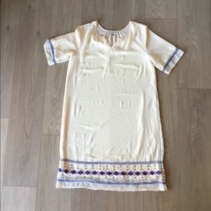 Piper & Scoot Cream Dress With Beaded Details